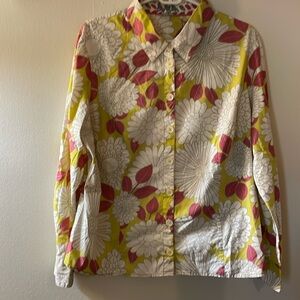 Boho Boden Yellow and Pink Button Down